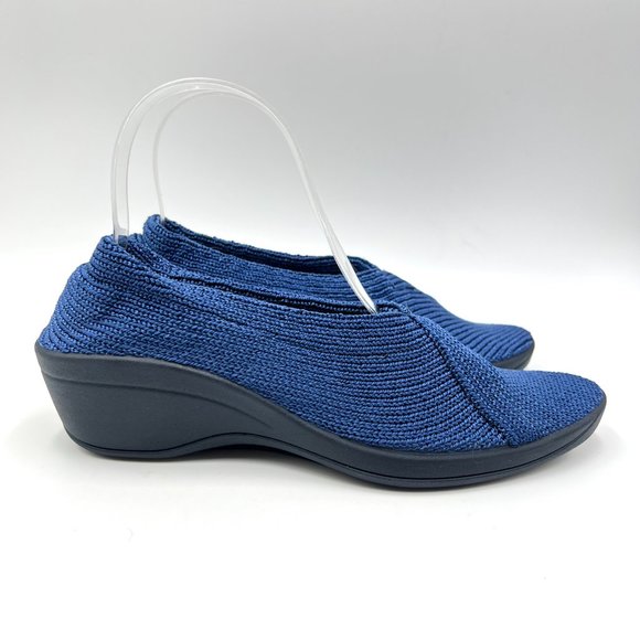 Arcopedico Shoes - Arcopedico Womens Mailu 3R Denim Blue Knit Comfort Shoes 37 EU 6.5 US